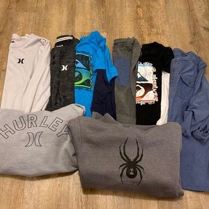 Bundle of 8 long sleeve shirts